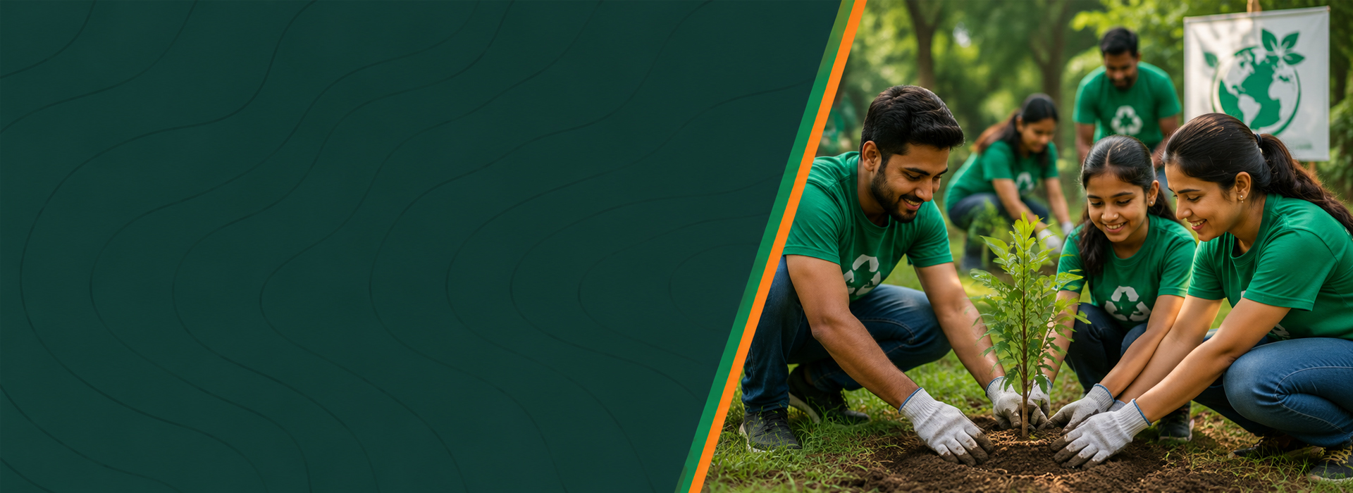 Tree plantation, cleanliness drives, <br> and sustainability projects.